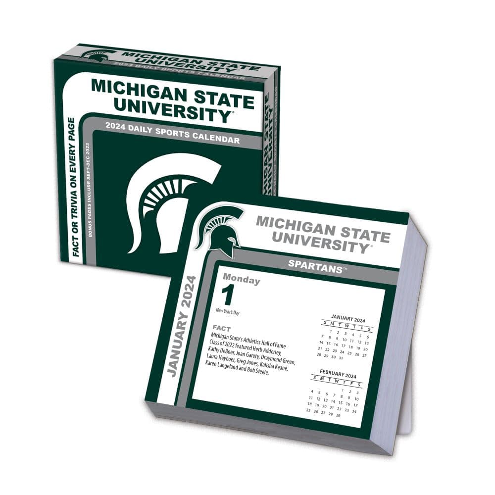 Michigan State Spartans 2024 Desk Calendar