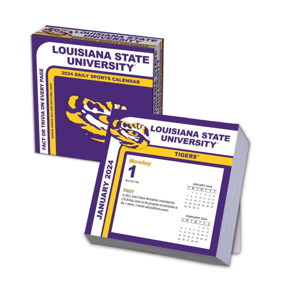 LSU Tigers 2024 Desk Calendar