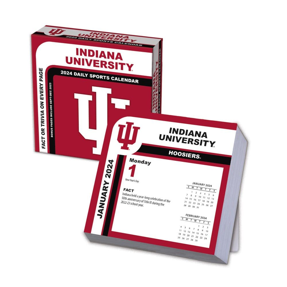 Indiana Hoosiers 2024 Desk Calendar