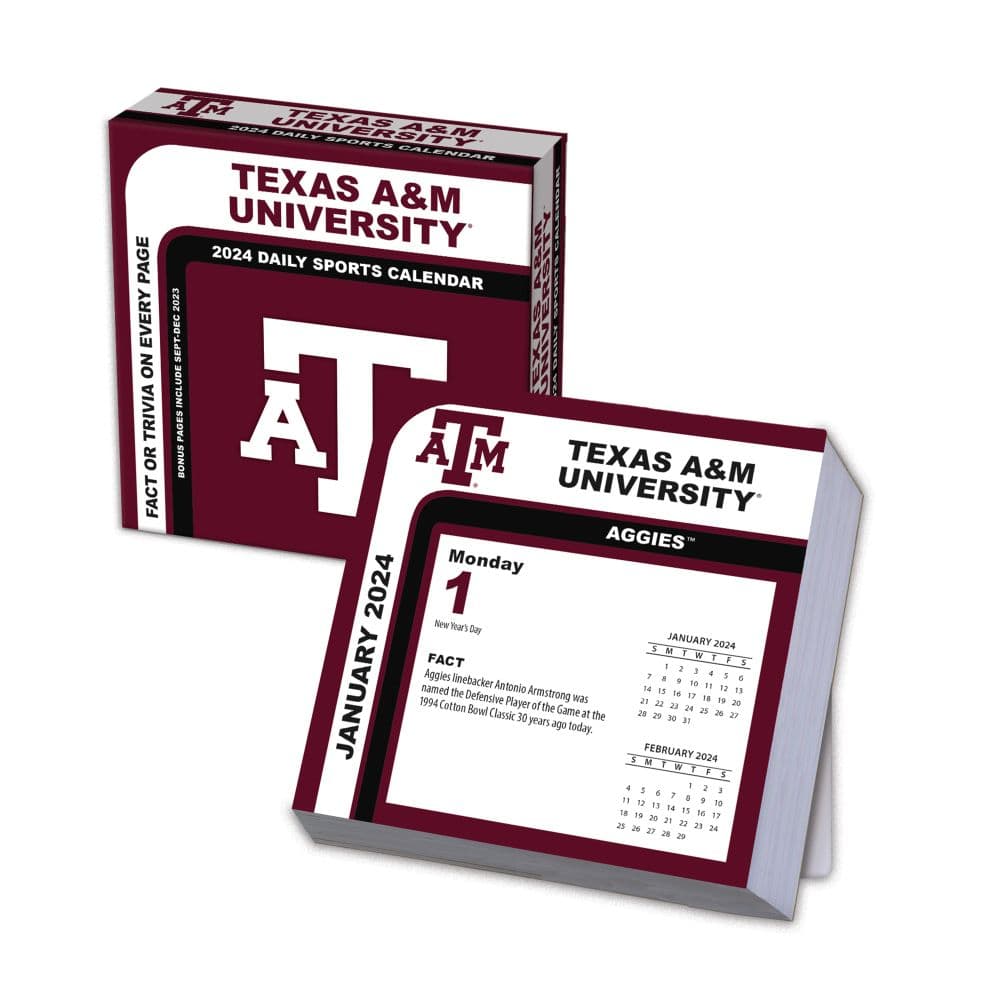 COL Texas A&M Aggies 2024 Desk Calendar