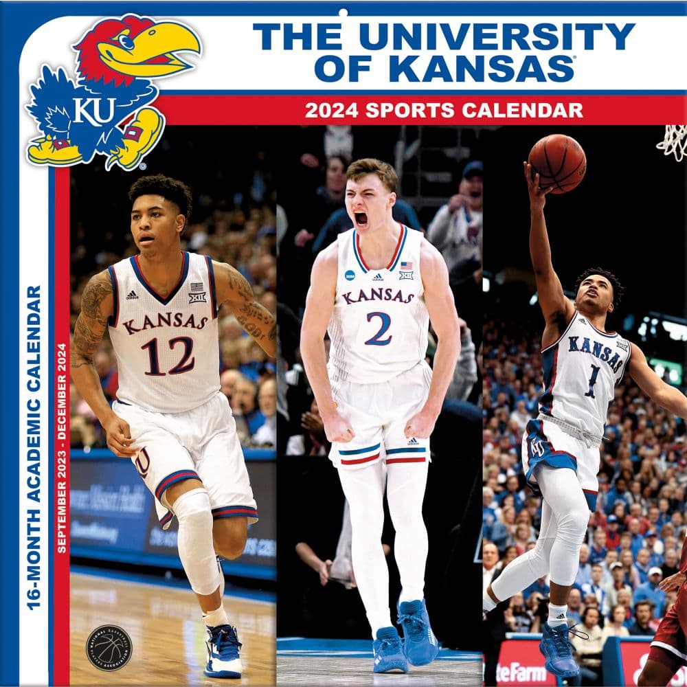 Kansas Jayhawks 2024 Wall Calendar