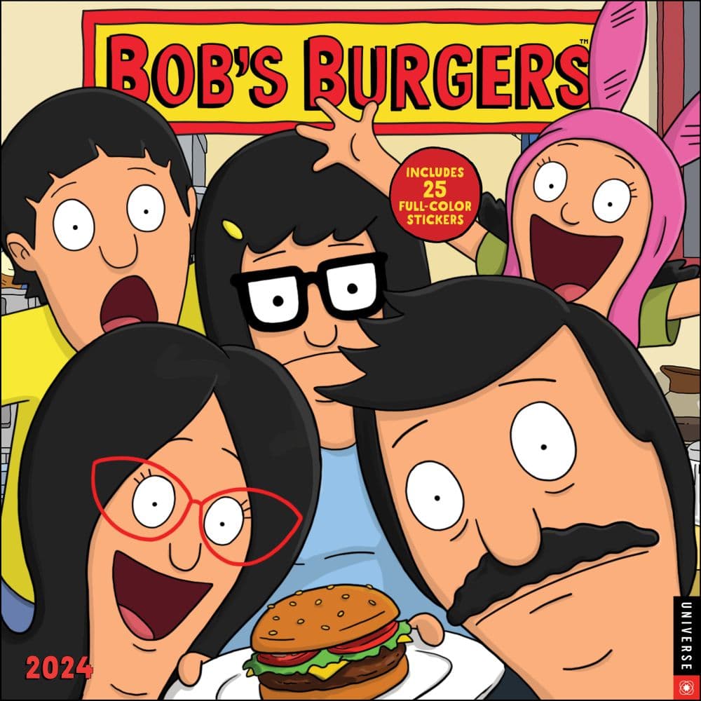 Bobs Burgers 2024 Wall Calendar