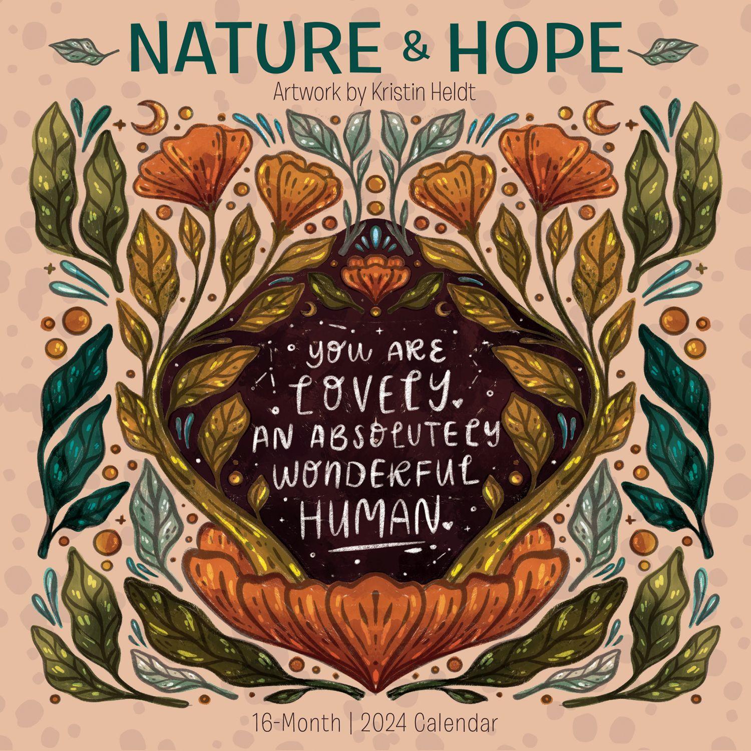 Nature and Hope 2024 Wall Calendar