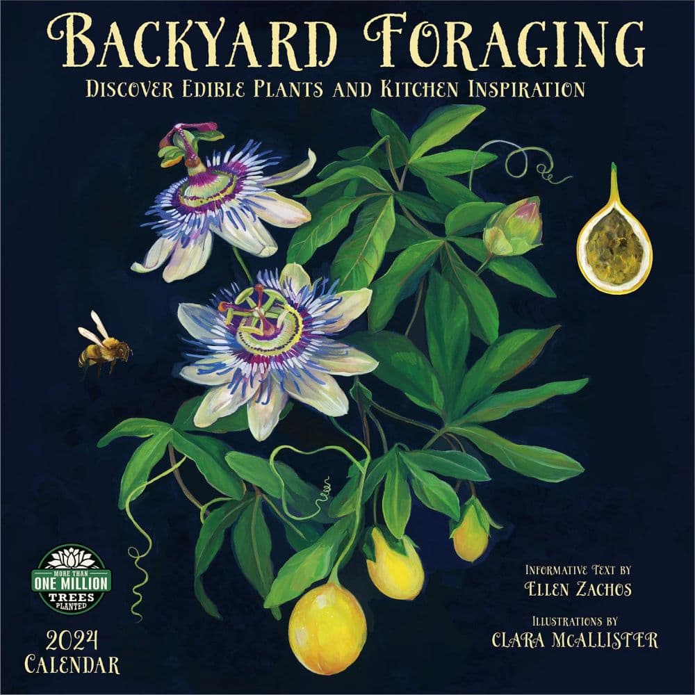 Backyard Foraging 2024 Wall Calendar