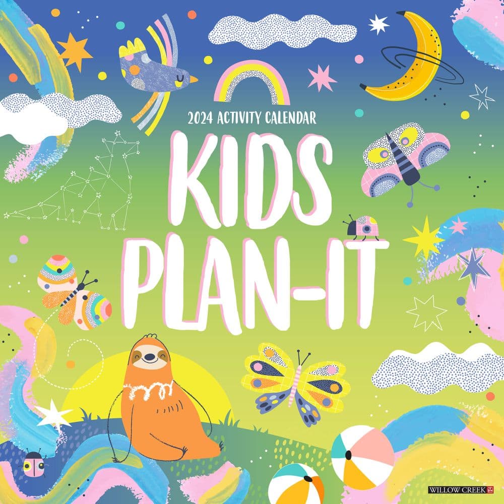 Kids Plan-It 2024 Wall Calendar