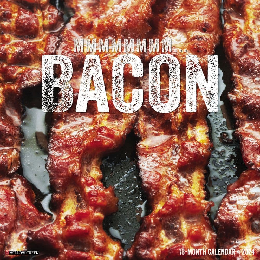 MMMMMMMM Bacon 2024 Wall Calendar