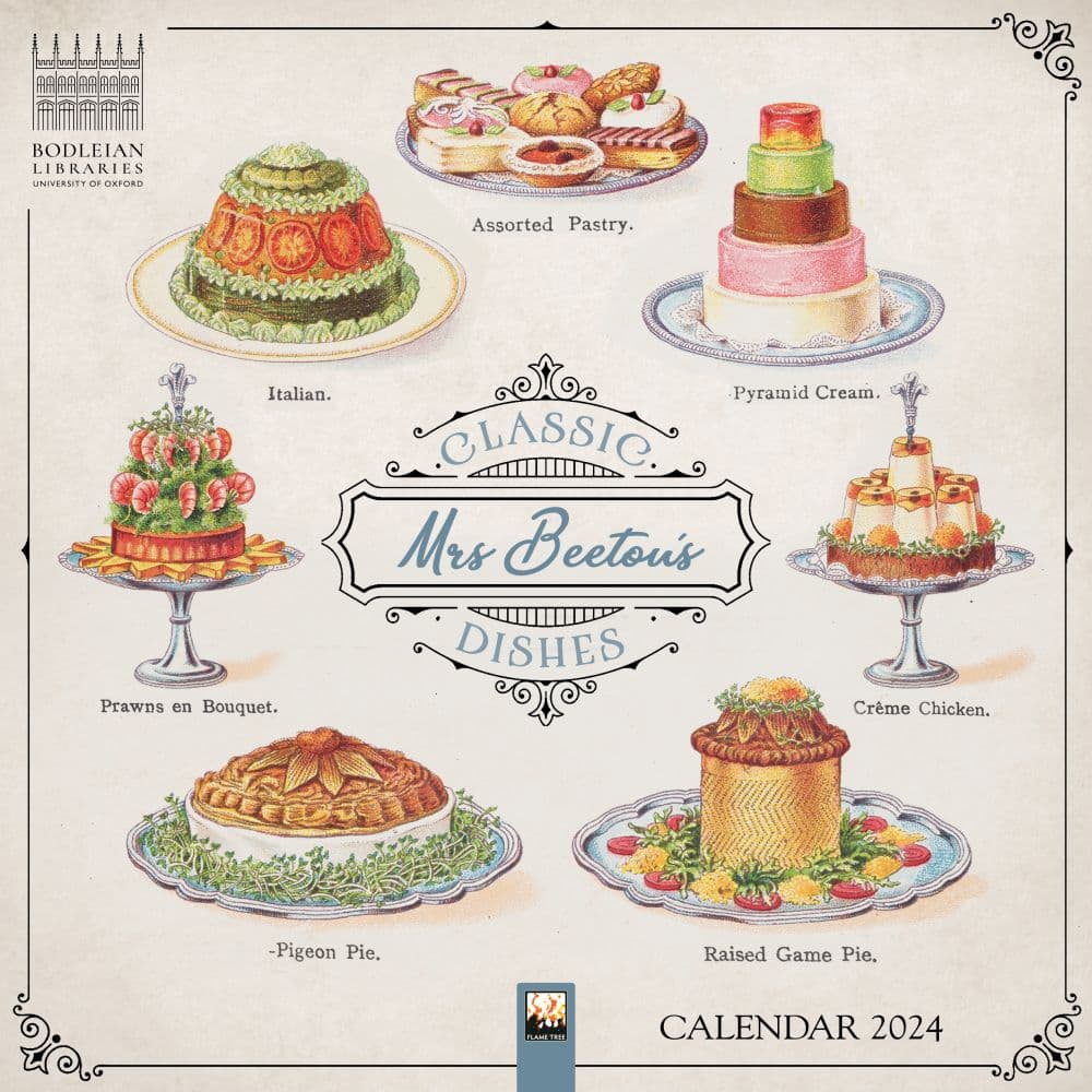 Mrs Beetons Dishes 2024 Wall Calendar