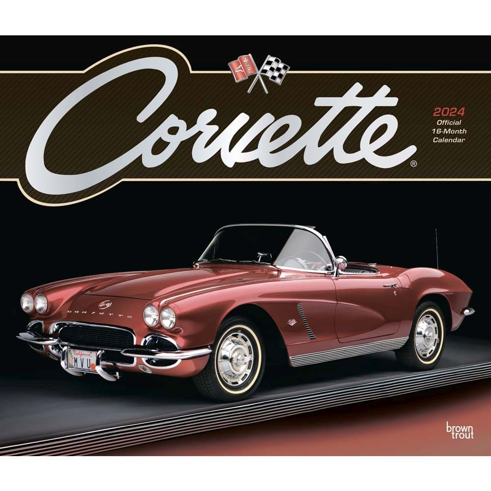 Corvette Deluxe 2024 Wall Calendar