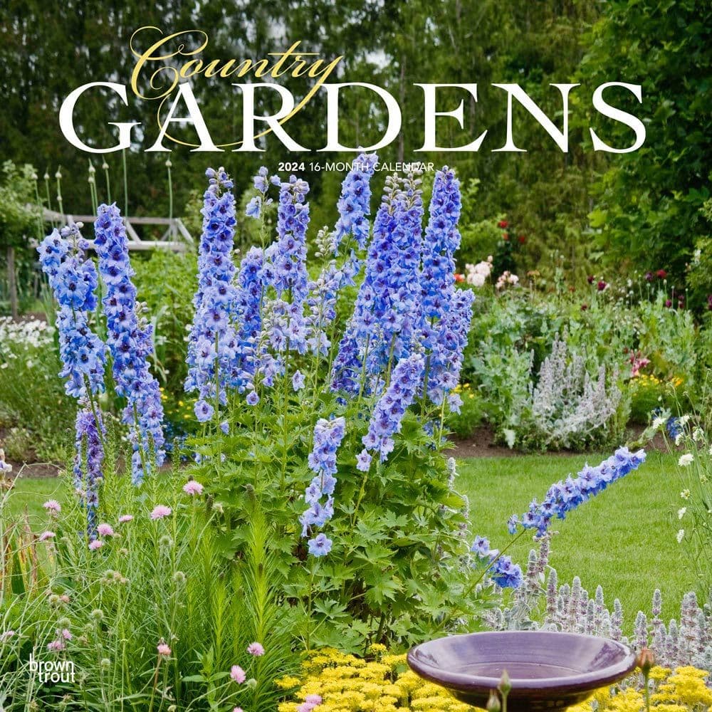 Country Gardens 2024 Wall Calendar