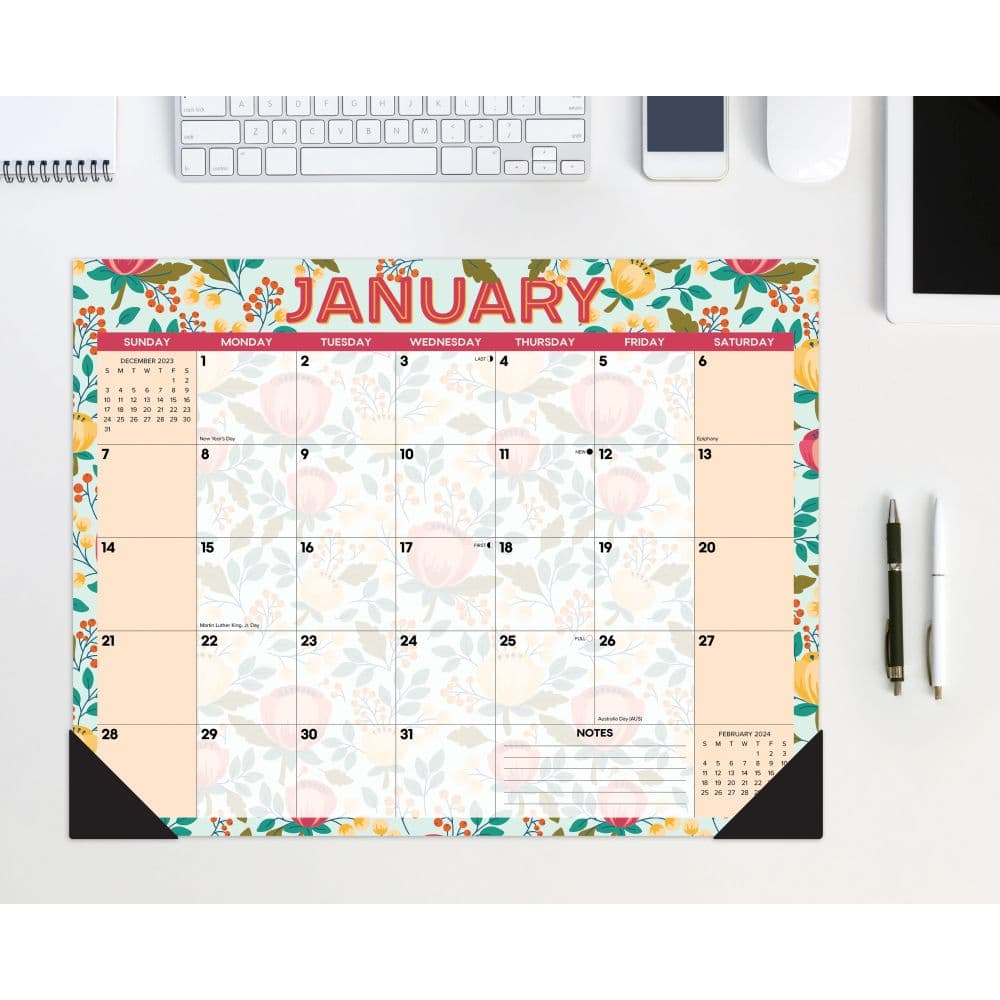 Spring Floral 2024 Desk Pad