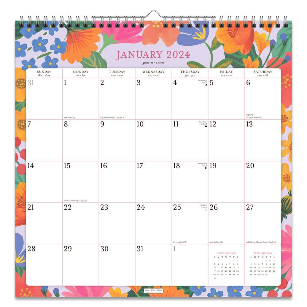 Bonnie Marcus Office Spiral 2024 Wall Calendar