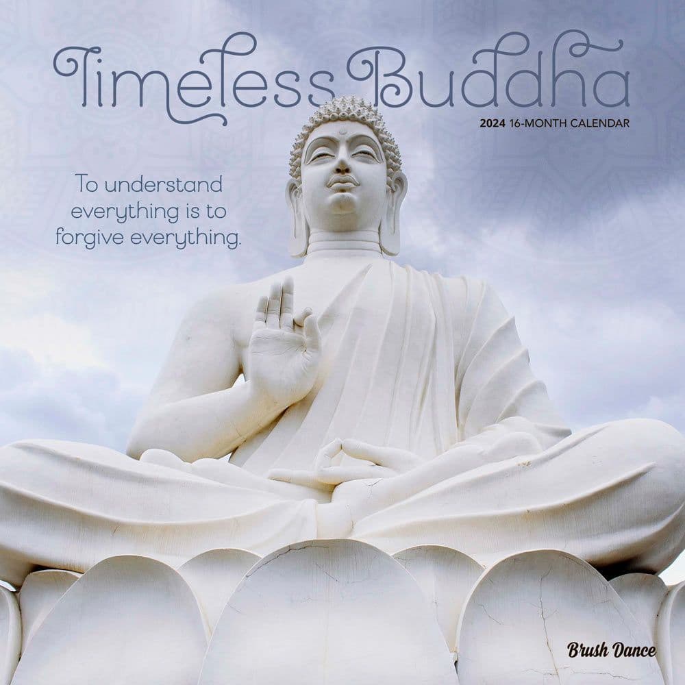 Timeless Buddha Brush Dance 2024 Wall Calendar