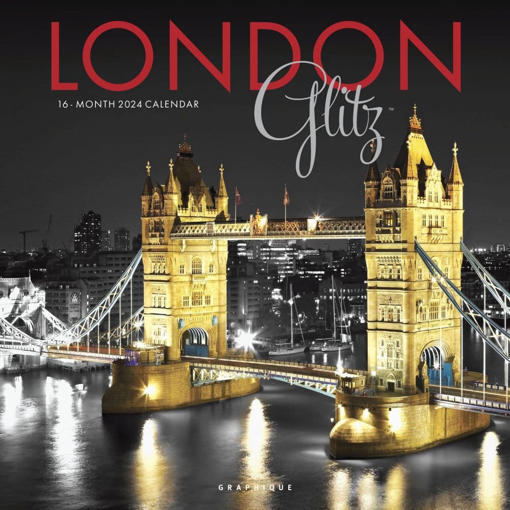 London Glitz 2024 Wall Calendar