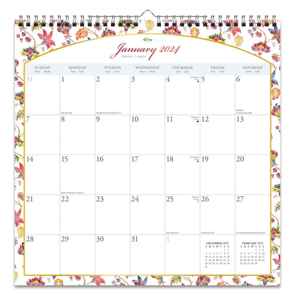 Tuscan Delight 2024 Wall Calendar