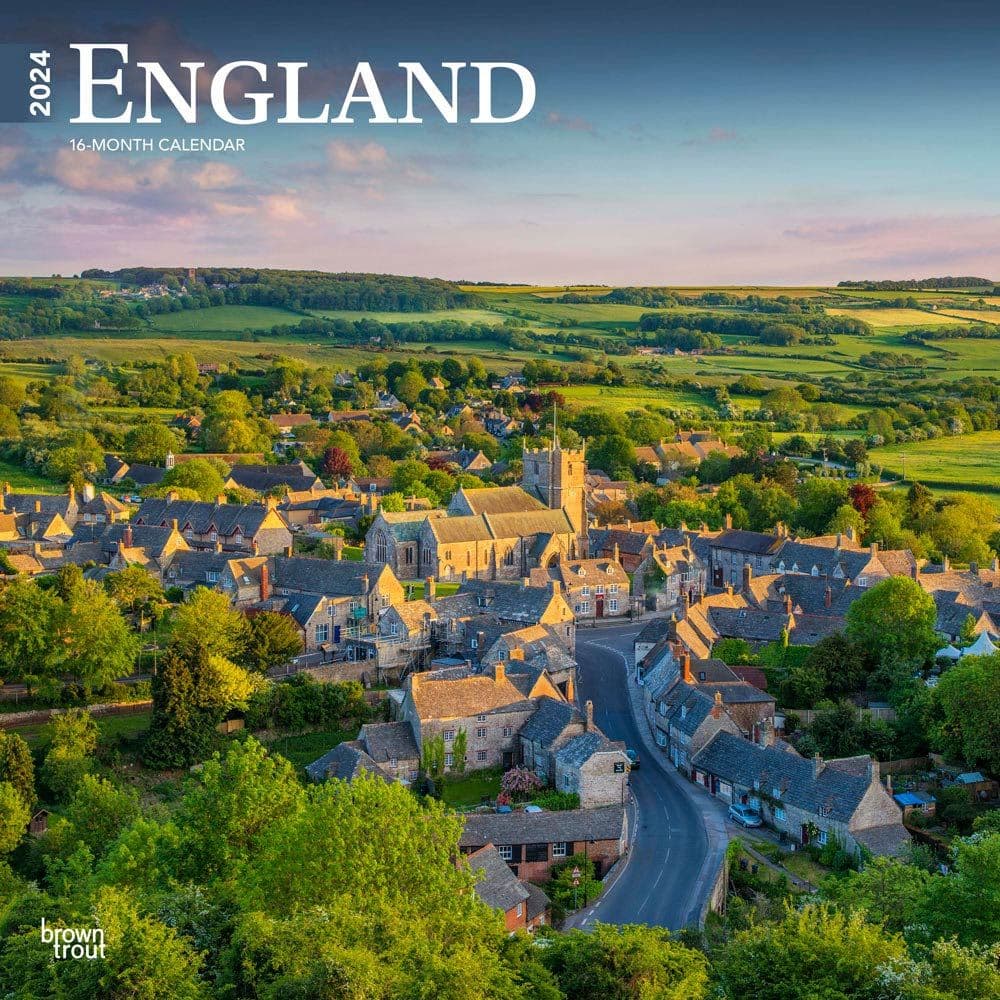 England 2024 Wall Calendar