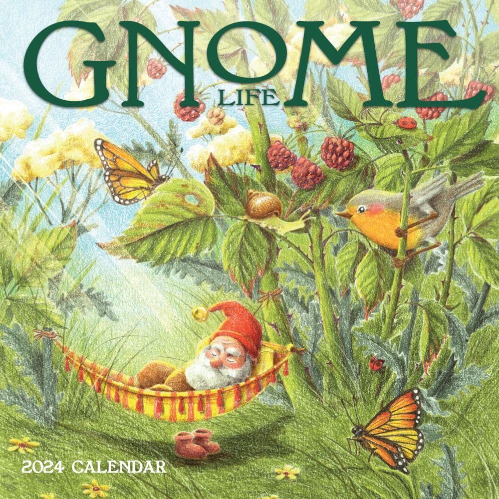 Gnome Life 2024 Wall Calendar