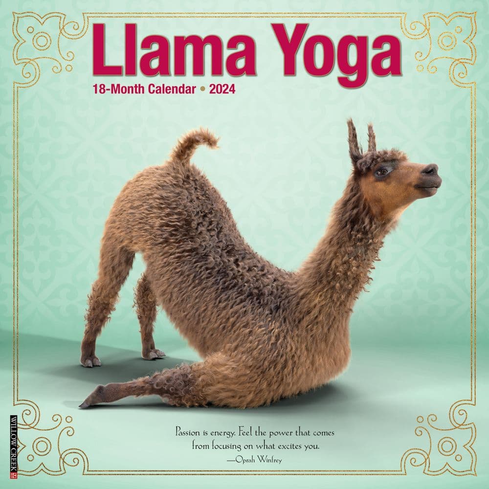 Llama Yoga 2024 Wall Calendar