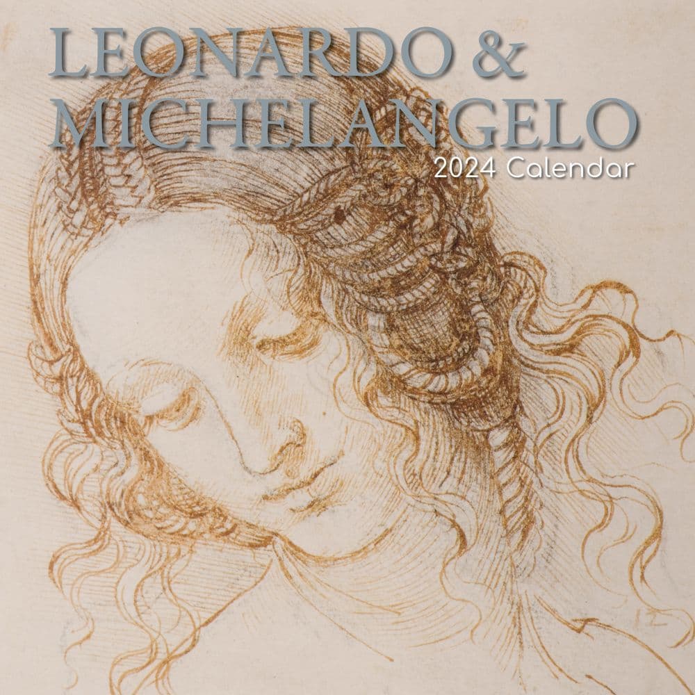 Leonardo and Michelangelo 2024 Wall Calendar