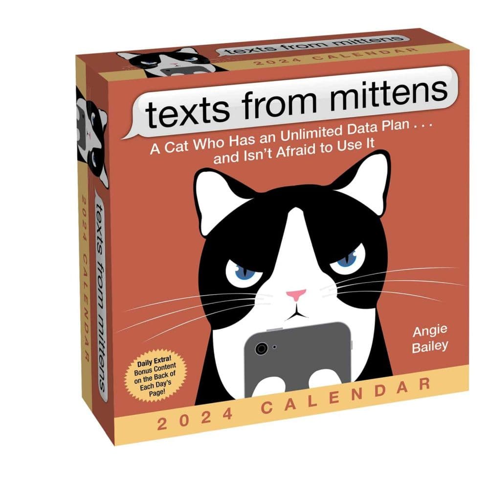 Texts From Mittens the Cat 2024 Desk Calendar