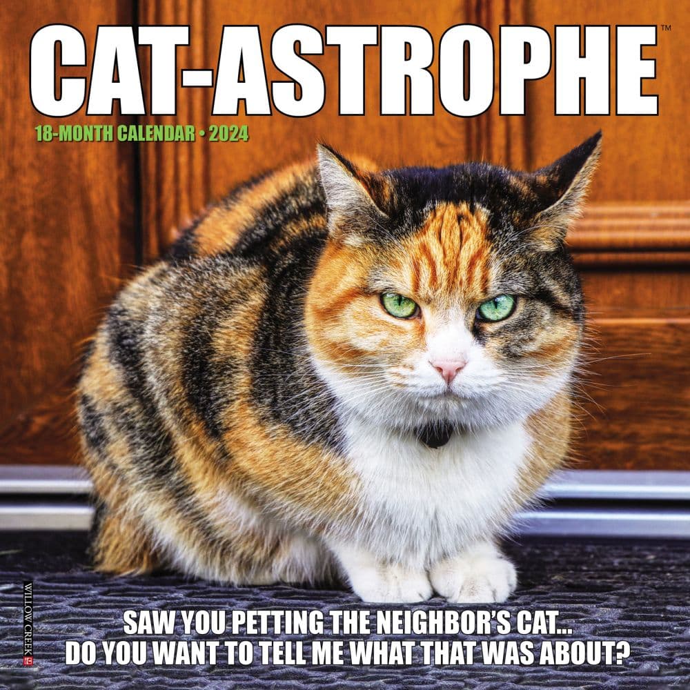 Cat Astrophe 2024 Mini Wall Calendar