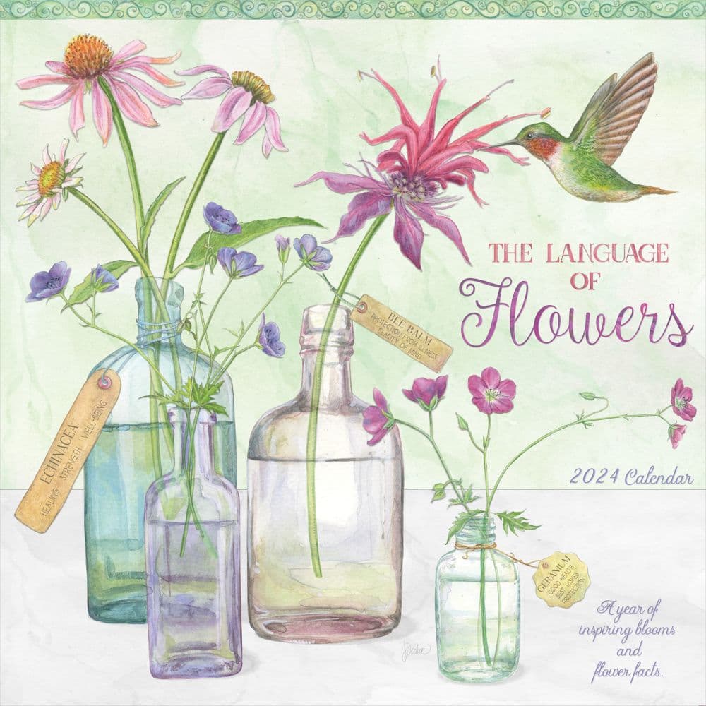 Language Of Flowers 2024 Wall Calendar