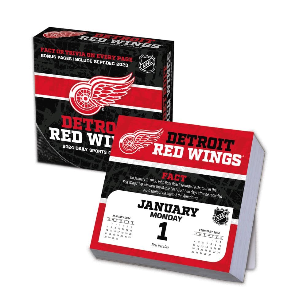 Detroit Red Wings 2024 Desk Calendar