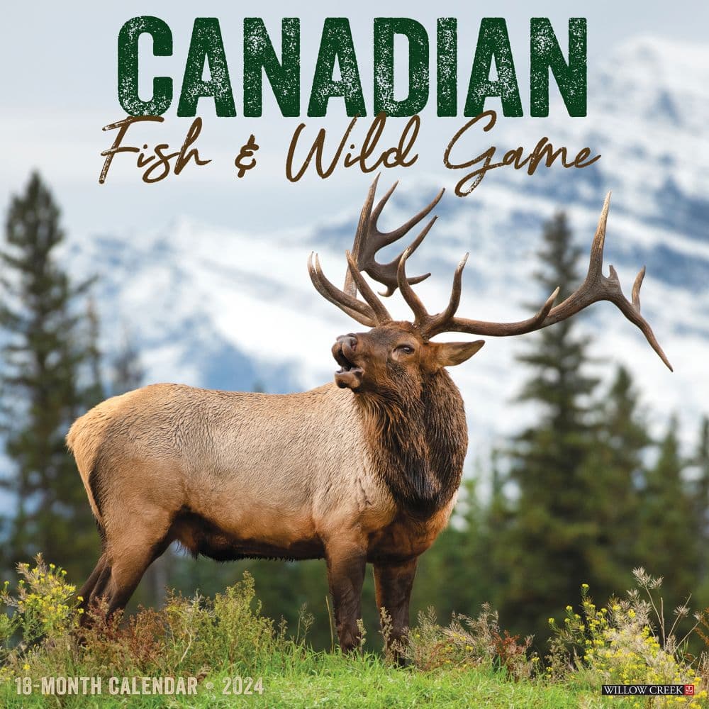 Canadian Fish and Wild Game 2024 Wall Calendar