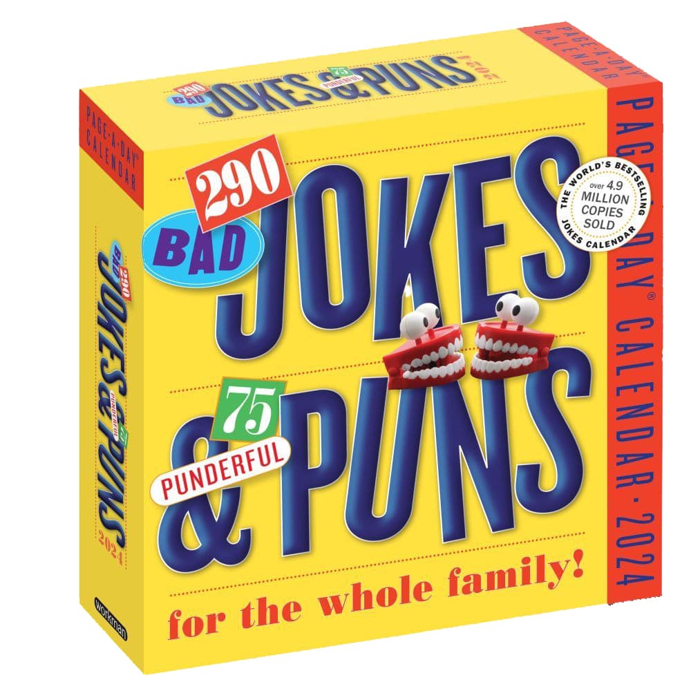 Jokes Puns and Riddles 2024 Desk Calendar