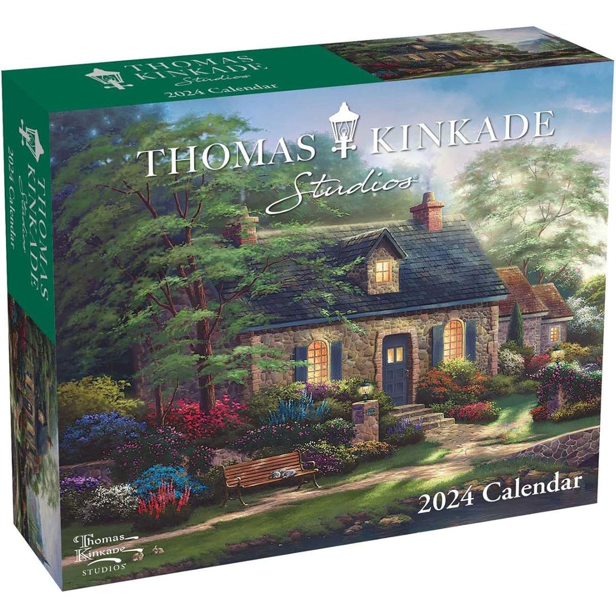 Kinkade Painter of Light 2024 Desk Calendar