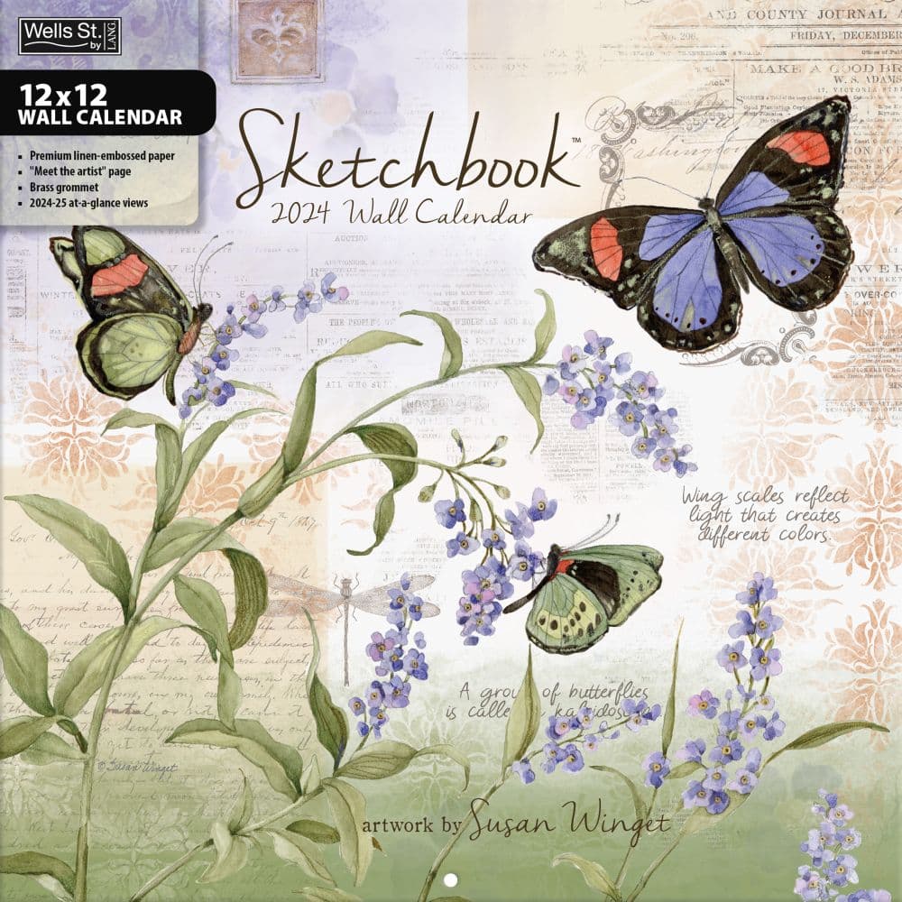 Sketchbook 2024 Wall Calendar