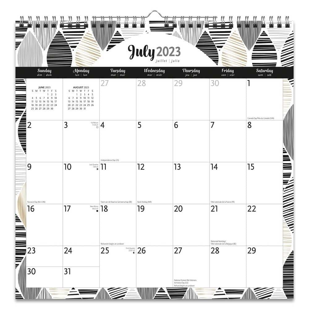 Ebony And Ivory Plato 2024 Wall Calendar