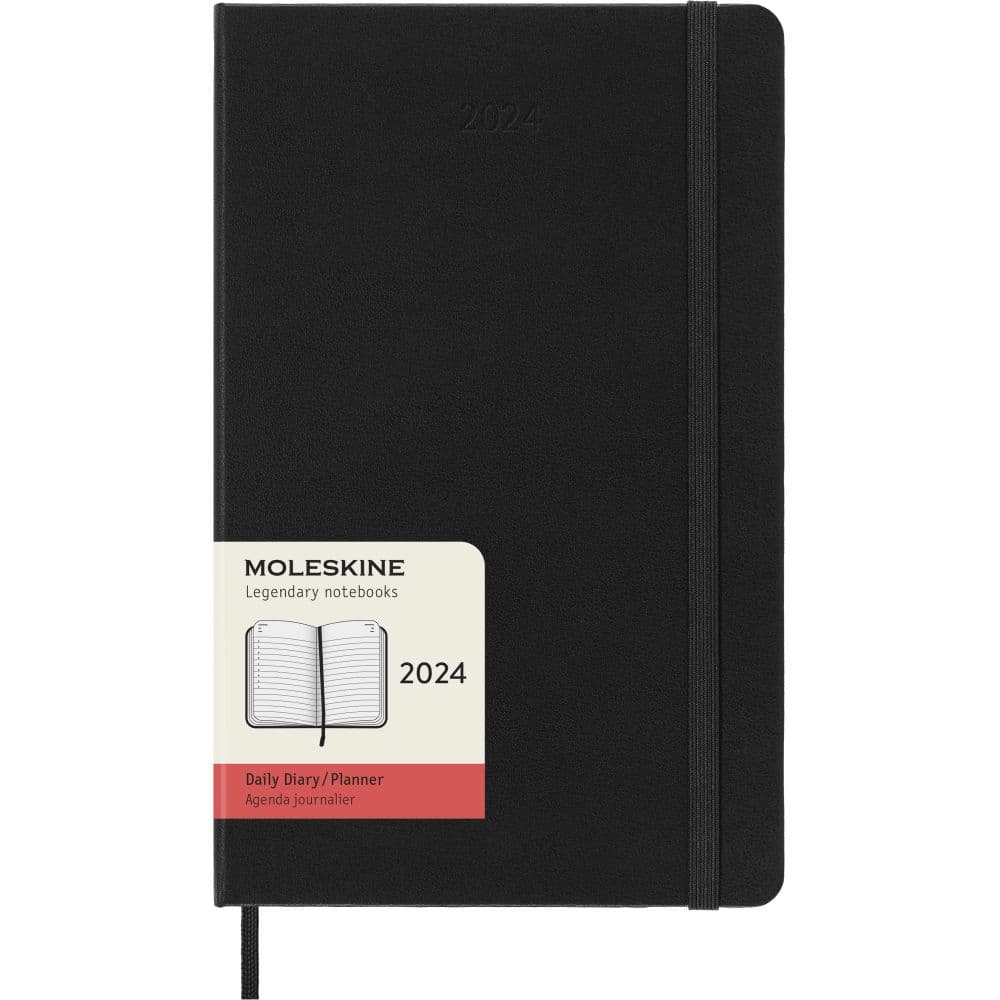 Moleskine Large Daily 2024 Planner (Black)