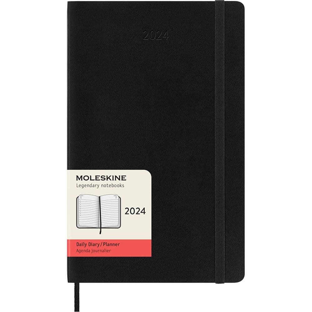 Moleskine Large Black Daily 2 2024 Planner