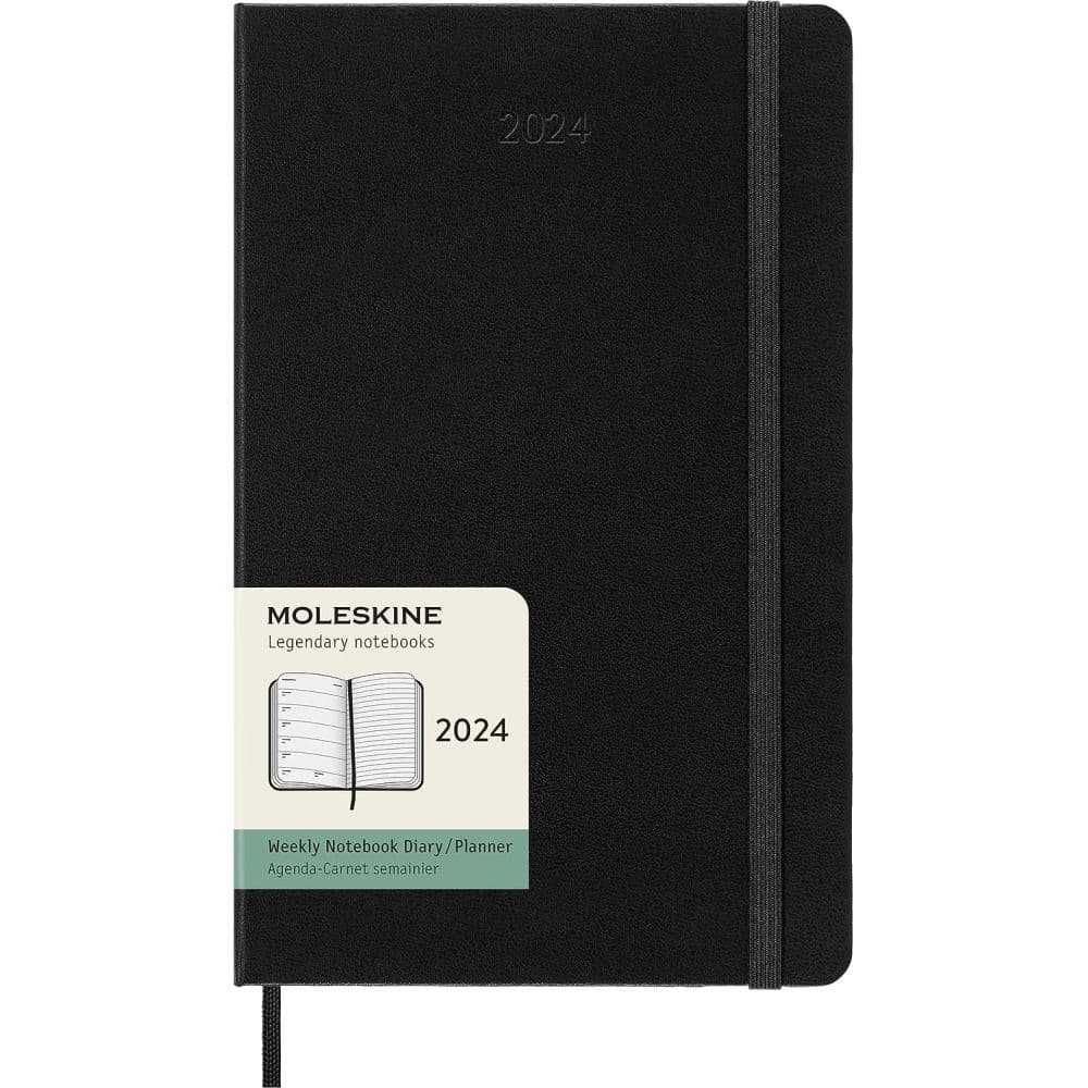 Moleskine Large Black Weekly 2024 Planner