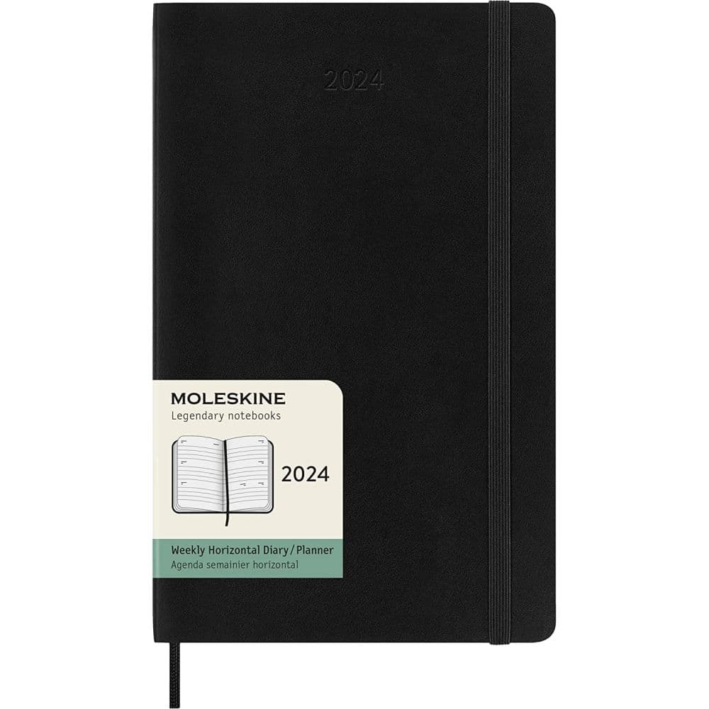 Moleskine Large Horizontal Black 2024 Planner