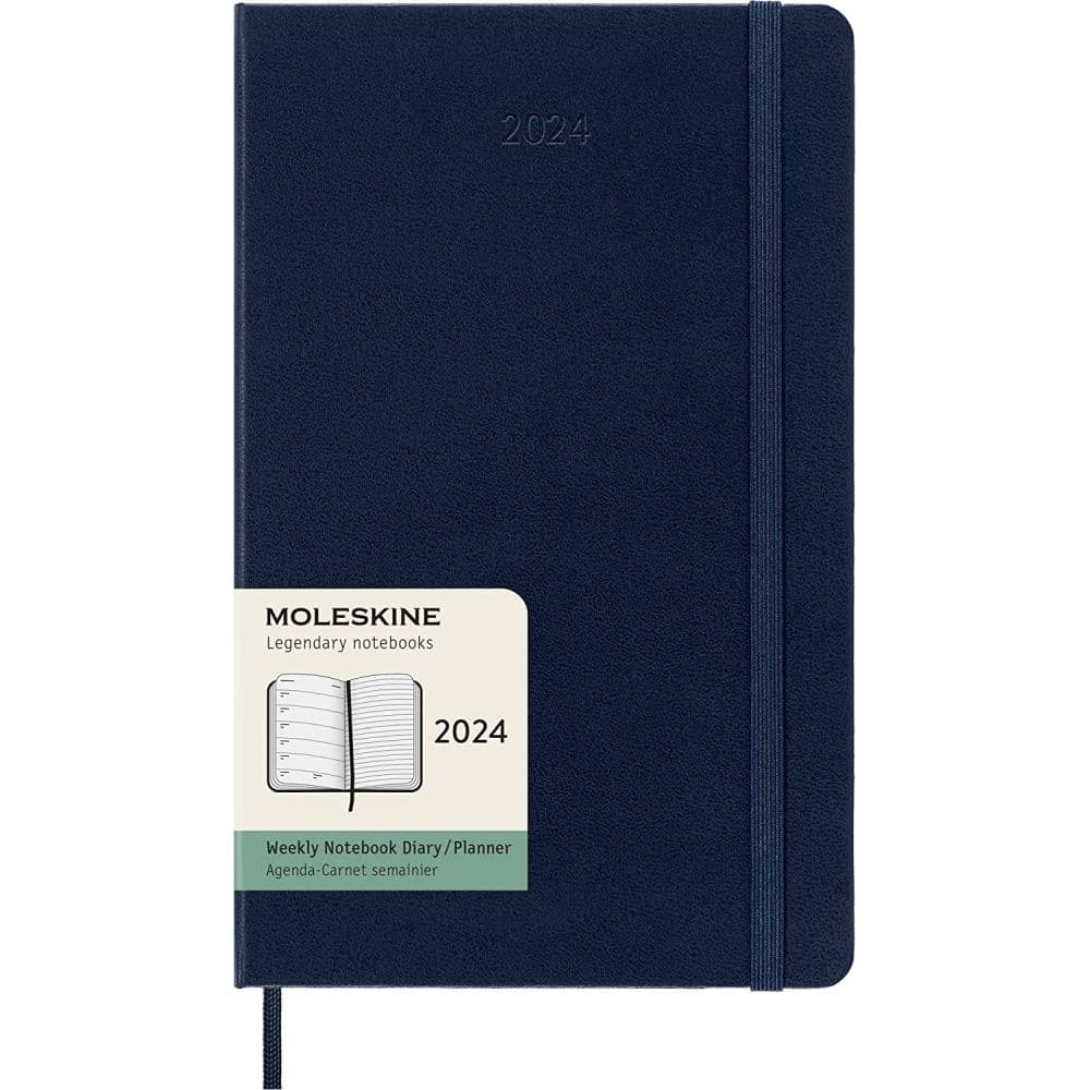 Moleskine Large Blue Weekly HC 2024 Planner