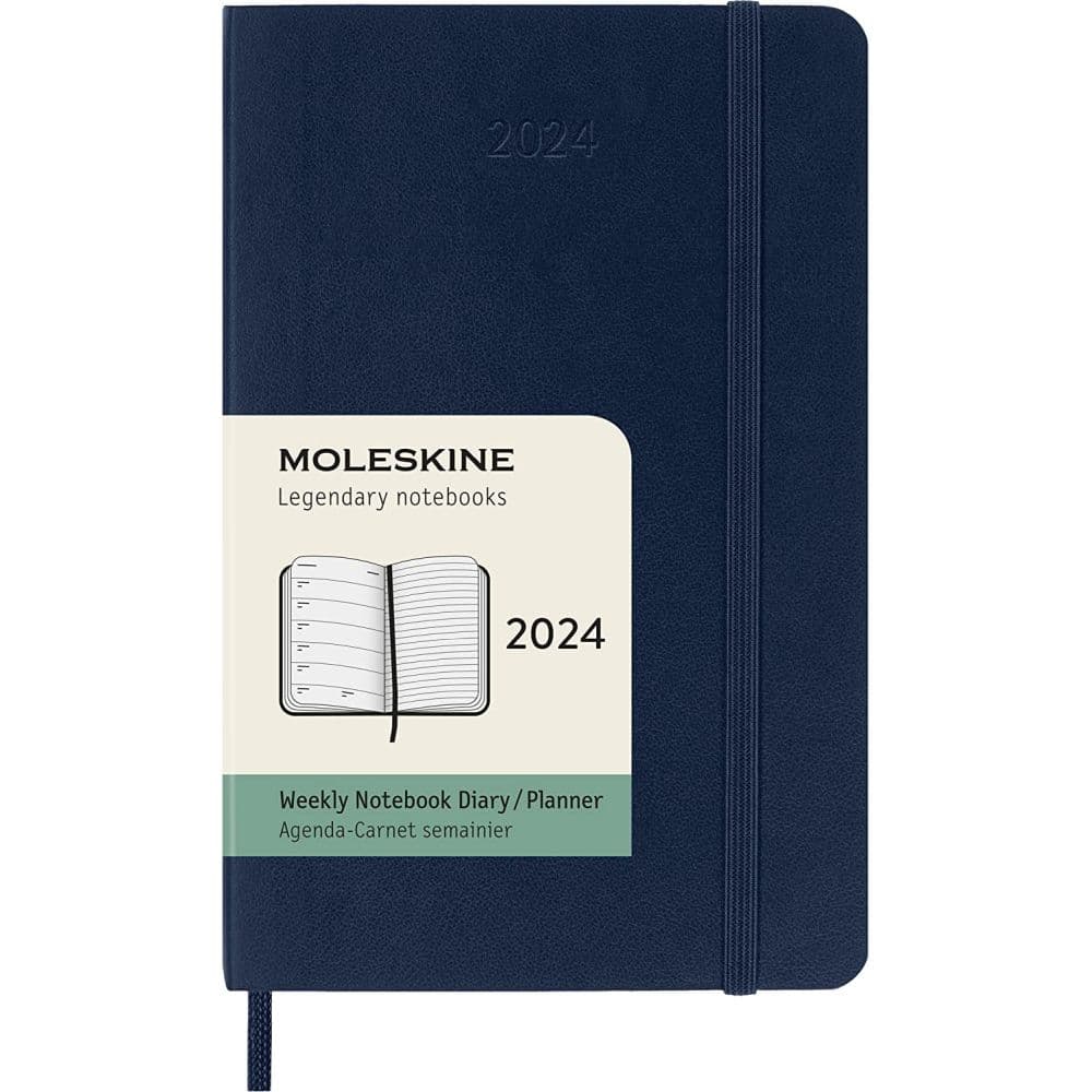 Moleskine Pocket Blue Weekly 2024 Planner