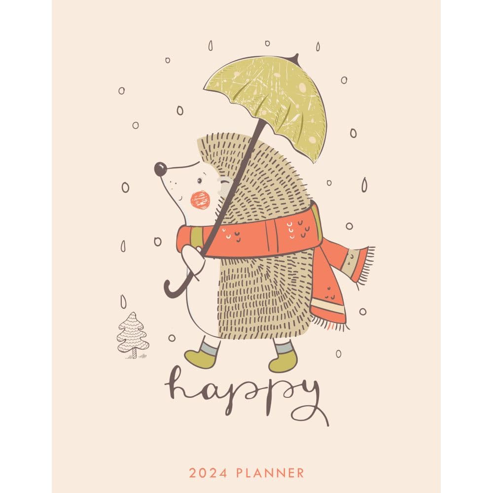 Happy Hedgehog Monthly 2024 Planner