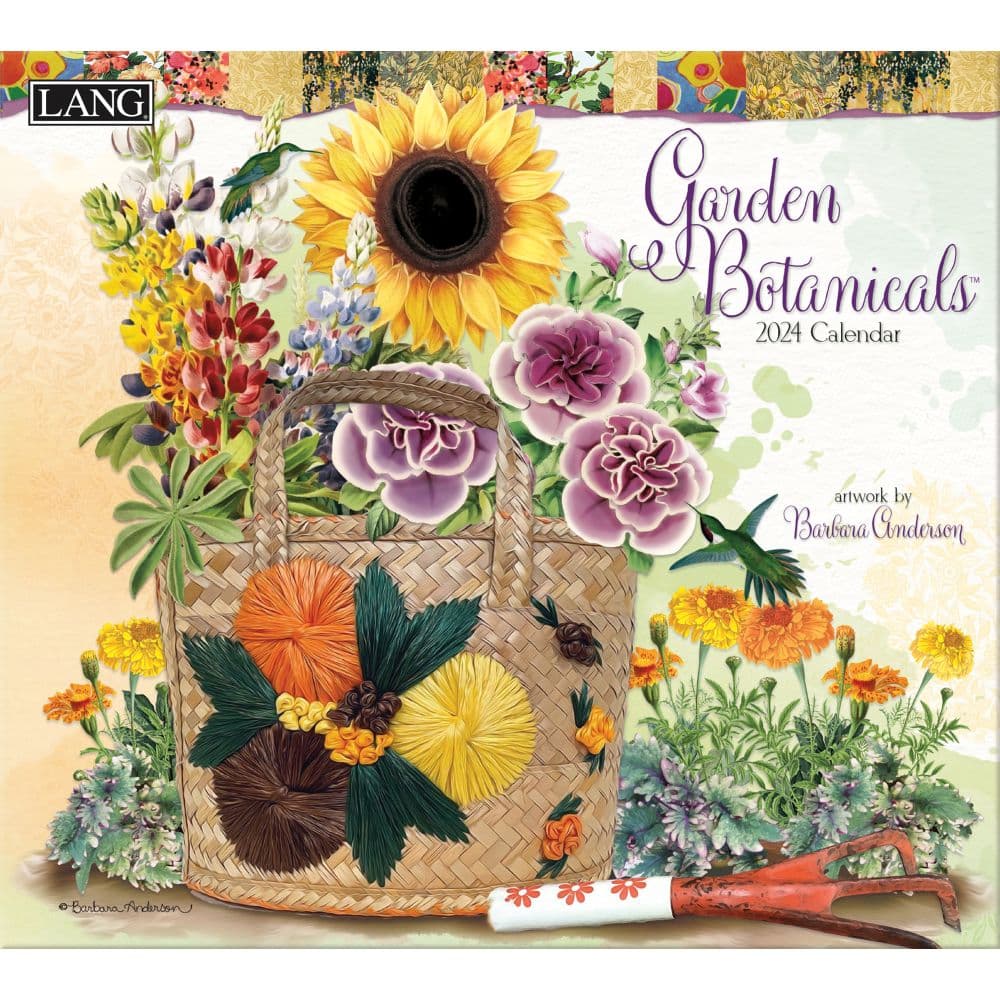 Garden Botanicals 2024 Wall Calendar