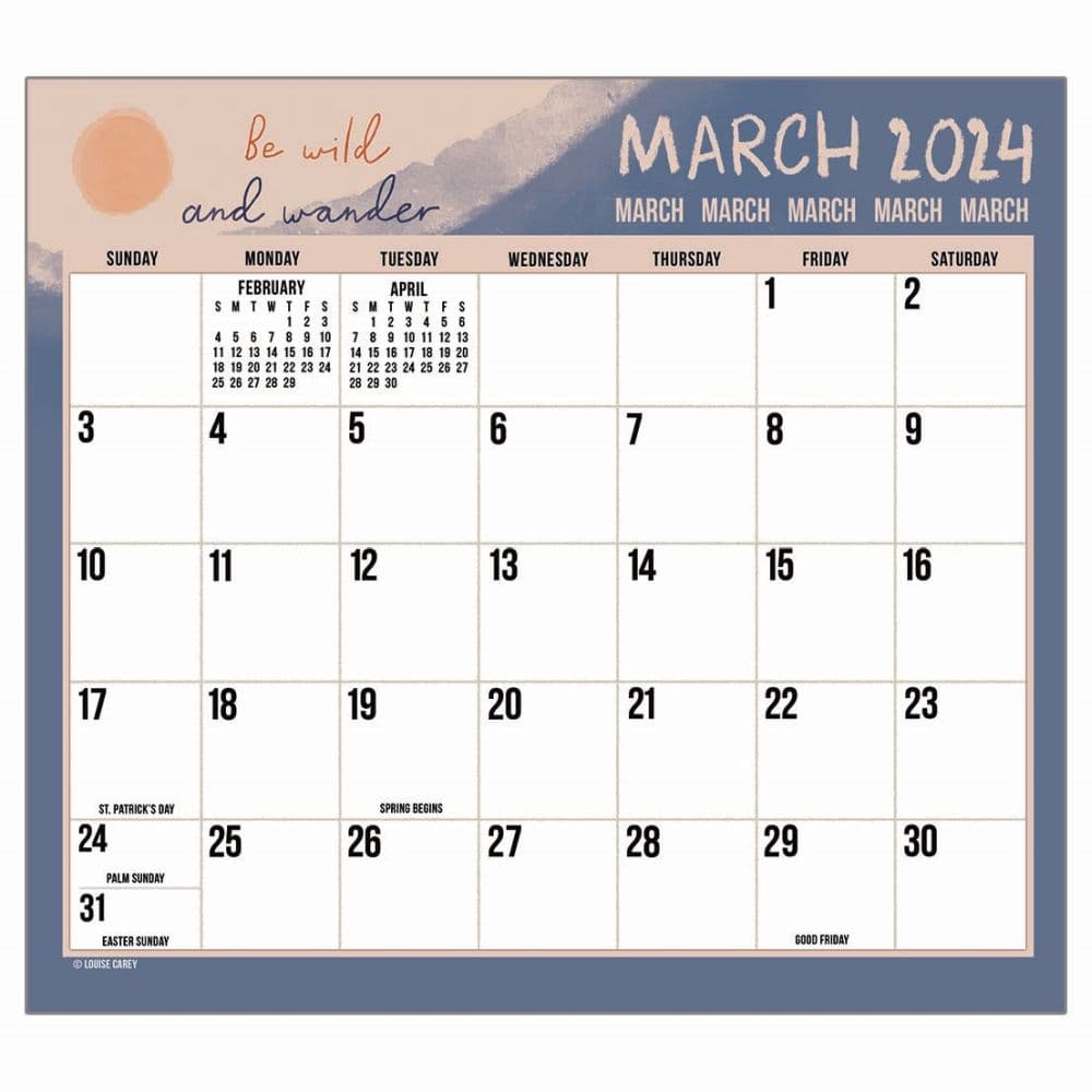 Live Laugh Love 2024 Magnetic Calendar