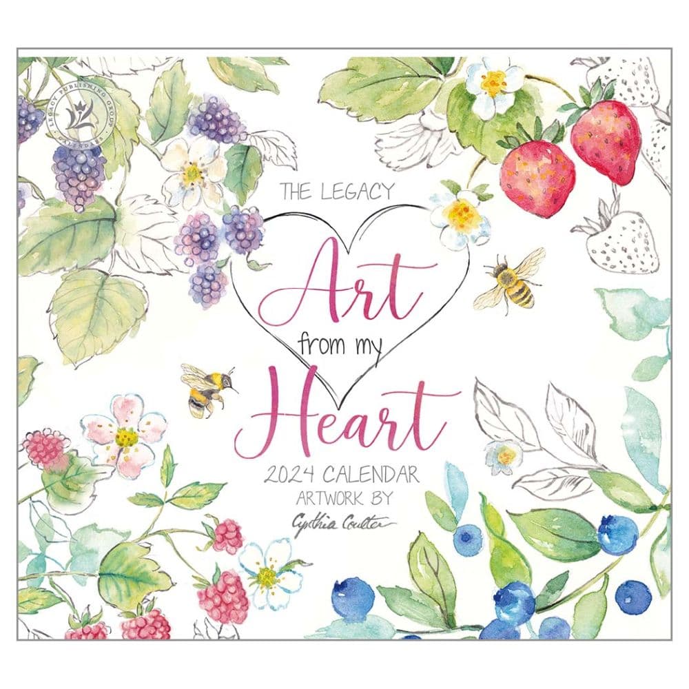 Art From My Heart 2024 Wall Calendar