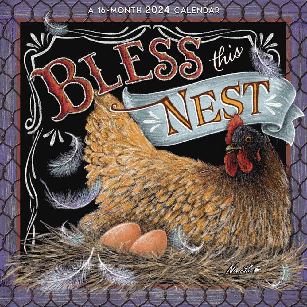 Bless This Nest 2024 Wall Calendar