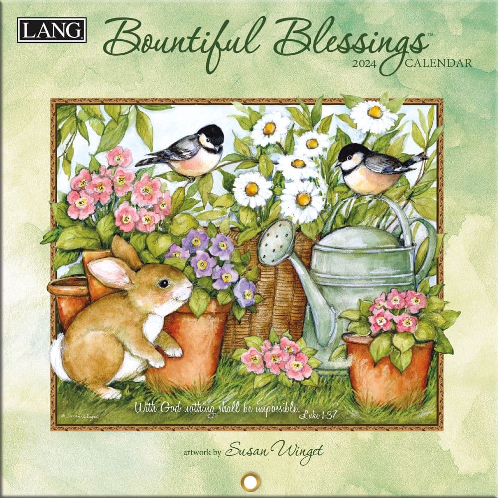 Bountiful Blessings 2024 Mini Wall Calendar