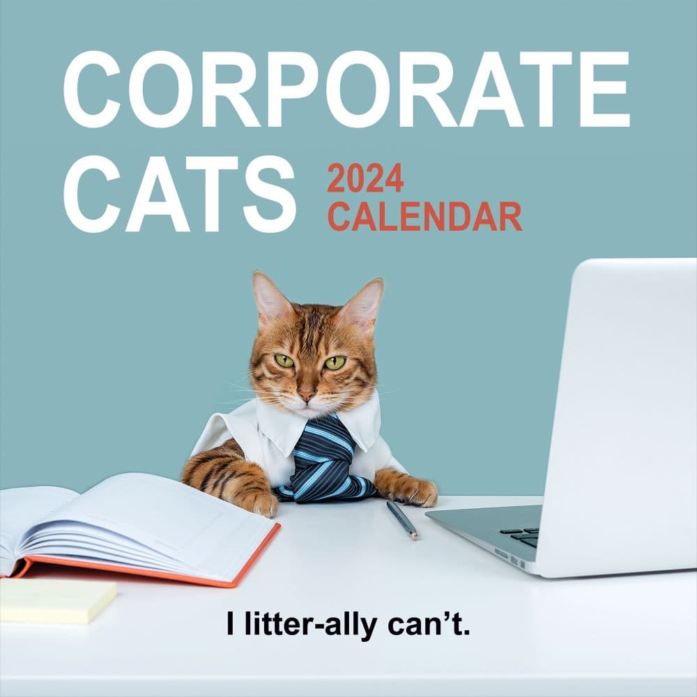 Corporate Cats 2024 Wall Calendar