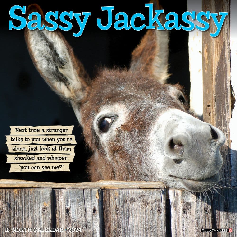 Sassy Jackassy 2024 Wall Calendar