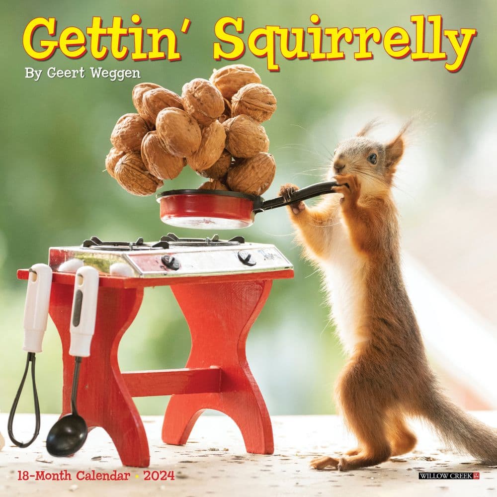 Gettin Squirrelly 2024 Mini Wall Calendar