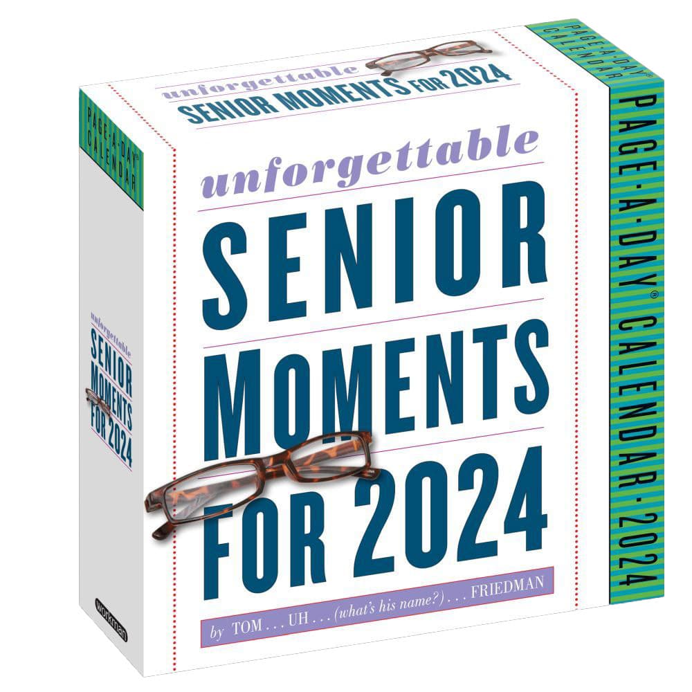 Unforgettable Senior Moments 2024 Desk Calendar