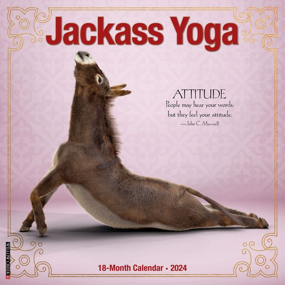 Jackass Yoga 2024 Wall Calendar