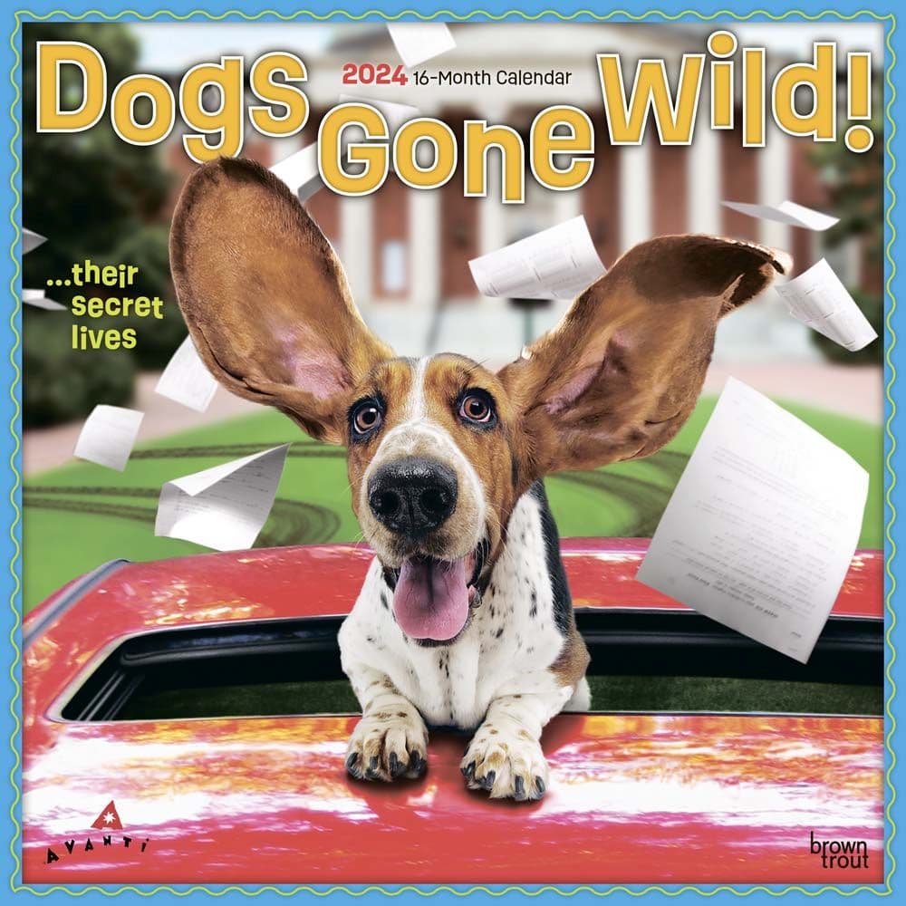 Avanti Dog Gone Wild 2024 Wall Calendar