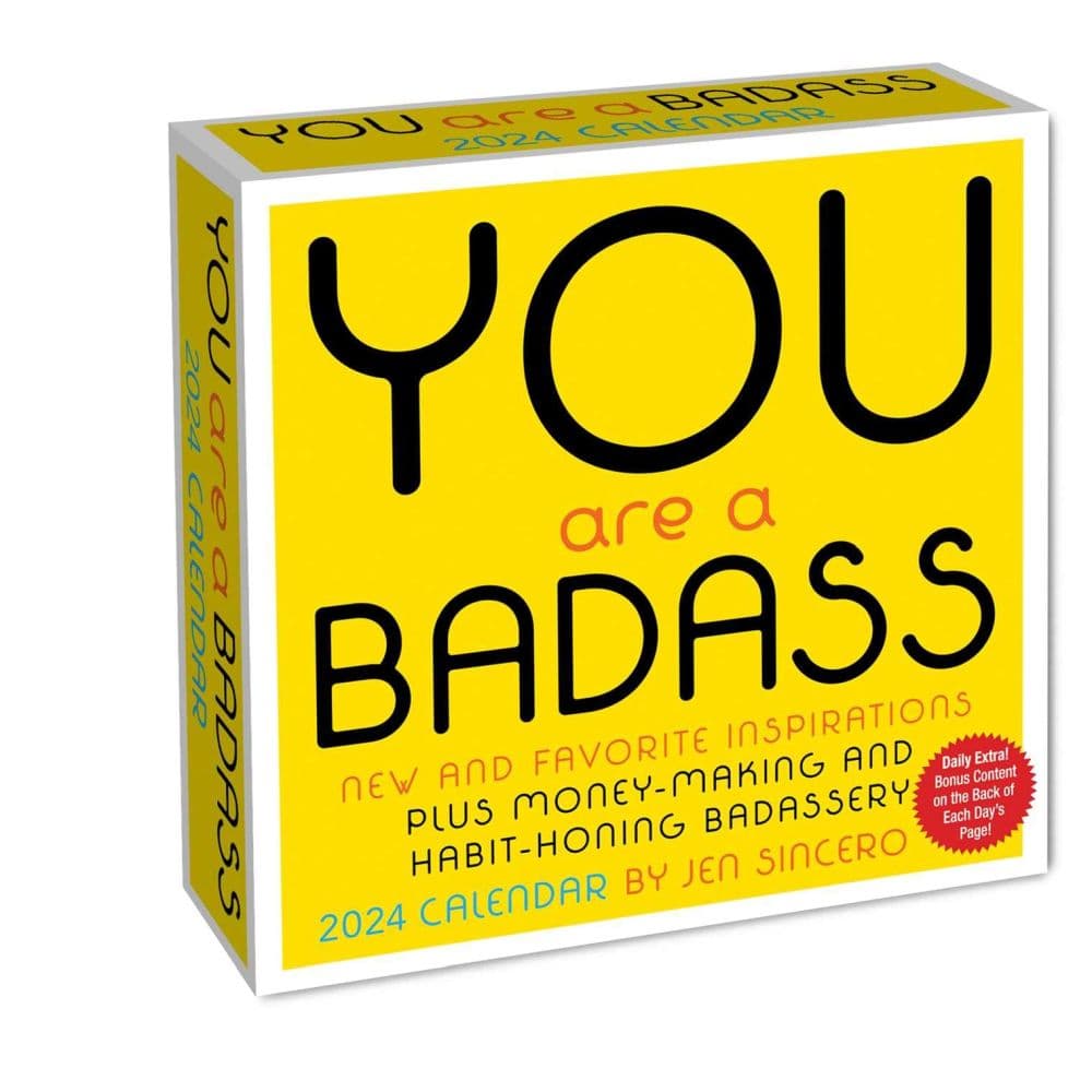 You Are a Badass 2024 Desk Calendar